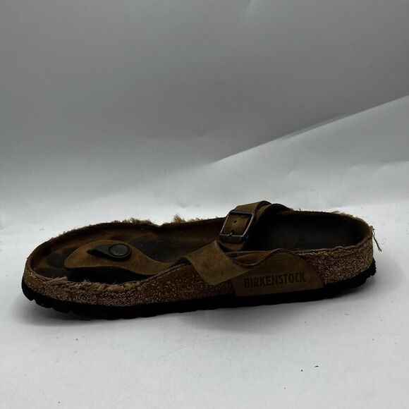 Birkenstock Gizeh Thongs Womens Size 5 R 36 Bronze Brown Germany Made Flat Shoes - Picture 5 of 12